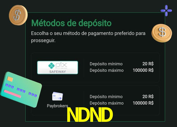 O cassino NDND oferece uma grande variedade de métodos de pagamento